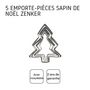 Voir la diapositive 4 : ZENKER Lot de 5 emporte-pièces de Noël en forme de sapin Zenker Emporte-pièces
