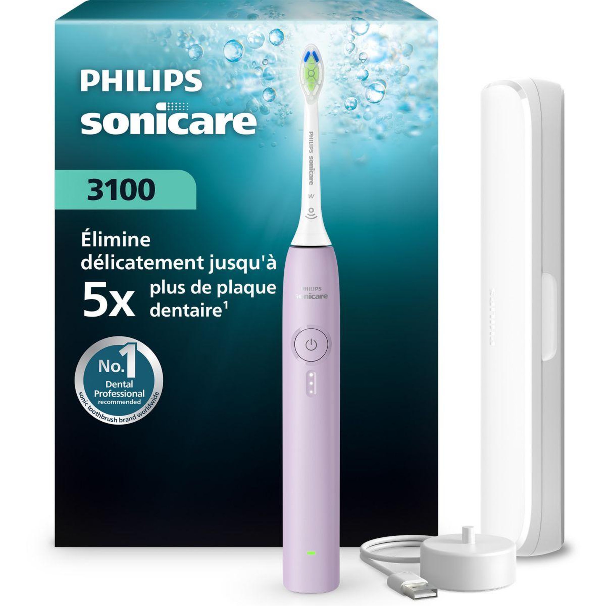 Philips Brosse à dents électrique HX4033/27 Serie 3100 Lilas