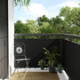 Voir la diapositive 1 : VIDAXL Paravent de balcon noir 1000x90 cm resine tressee