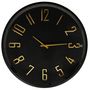 Voir la diapositive 3 : The Home Deco Factory Table d'appoint avec horloge - Diam. 50 cm x H. 43,5 cm - Noir