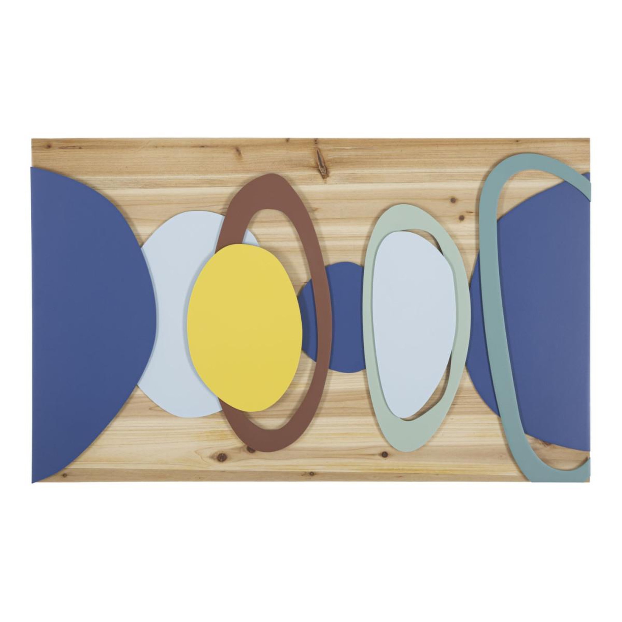 Paris Prix Décoration Murale en Bois  Color  80cm Multicolore