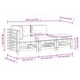 Voir la diapositive 6 : VIDAXL Salon de jardin 3 pcs avec coussins bois de pin impregne