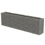 Voir la diapositive 2 : VIDAXL Lit sureleve a gabion Acier galvanise 360x50x100 cm