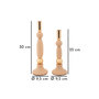 Voir la diapositive 4 : Paris Prix Lot de 2 Chandeliers  Strek  30cm Rose & Or
