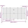 Voir la diapositive 6 : VIDAXL Portail de jardin anthracite 300 x 150 cm acier