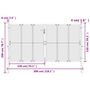 Voir la diapositive 6 : VIDAXL Portail de jardin anthracite 300 x 150 cm acier