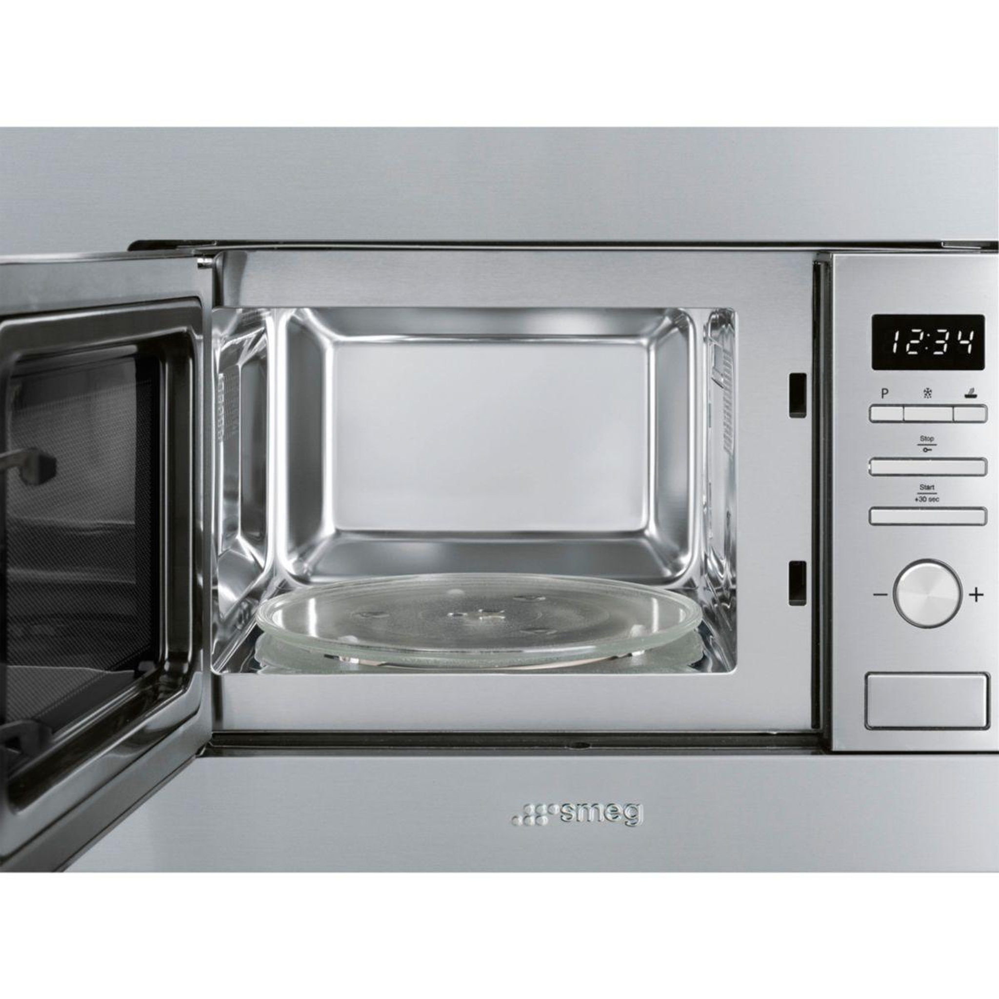 Voir la diapositive 2 : SMEG Micro ondes grill encastrable FMI020X