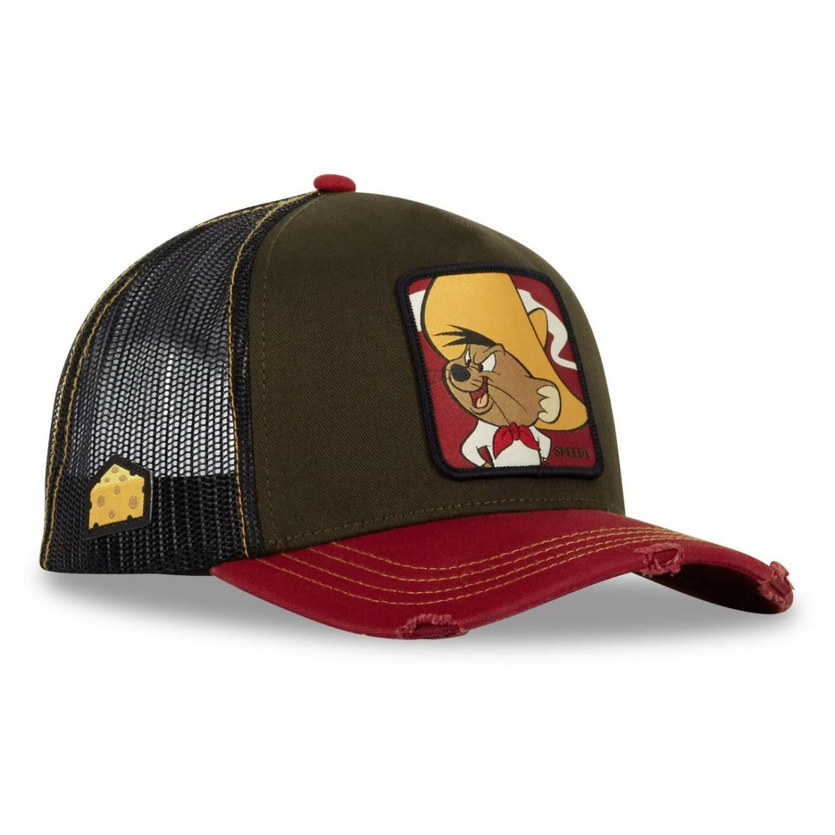 CAPSLAB Casquette homme trucker en serge de coton Looney Tunes Speedy