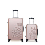 LES P'TITES BOMBES LPB LPB LUGGAGE - Lot de 2 - Valises grand format et cabine ELEONOR. Coloris disponibles : Gris