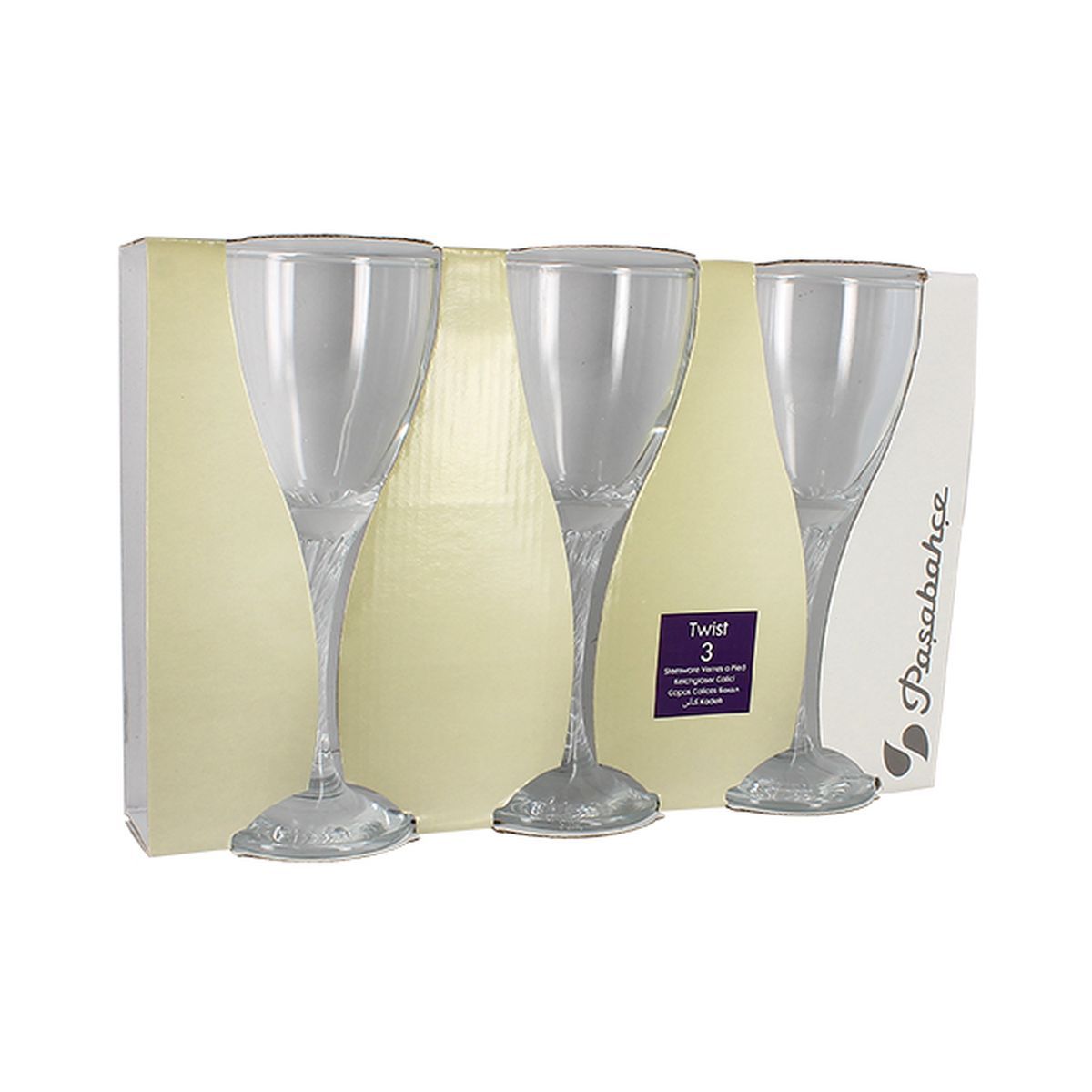 Set 3 verres à pied 18cl TWIST