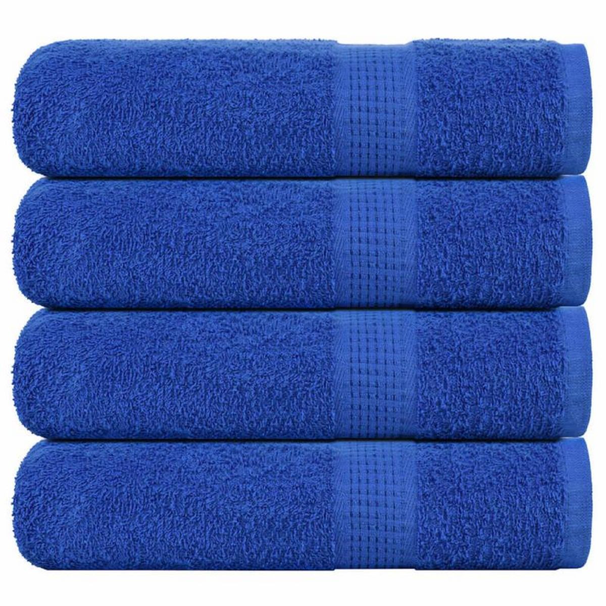 VIDAXL Serviettes de bain 4 pcs bleu 100x150 cm 360 g m² 100% coton
