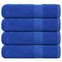 Voir la diapositive 1 : VIDAXL Serviettes de bain 4 pcs bleu 100x150 cm 360 g m² 100% coton