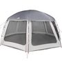 Voir la diapositive 3 : VIDAXL Tente piscine toit amovible parois maille gris 612x612 cm