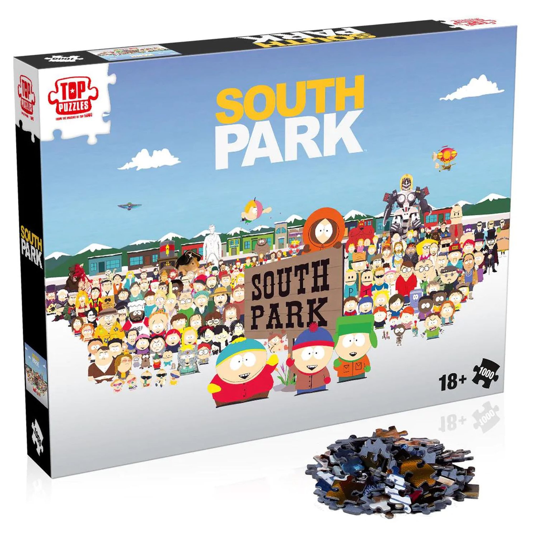 Voir la diapositive 2 :  WINNING MOVES Puzzle 1000 pièces South Park