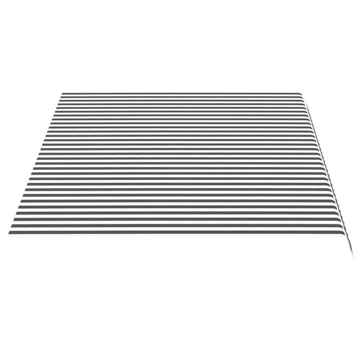 VIDAXL Tissu de remplacement pour auvent Anthracite et blanc 4,5x3 m