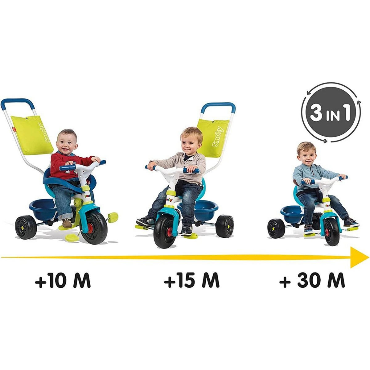 SMOBY Tricycle Be Fun confort mixte bleu