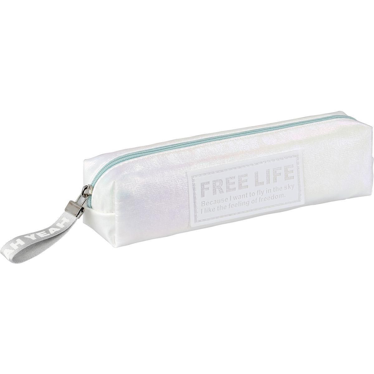 Trousse scolaire carrée blanche