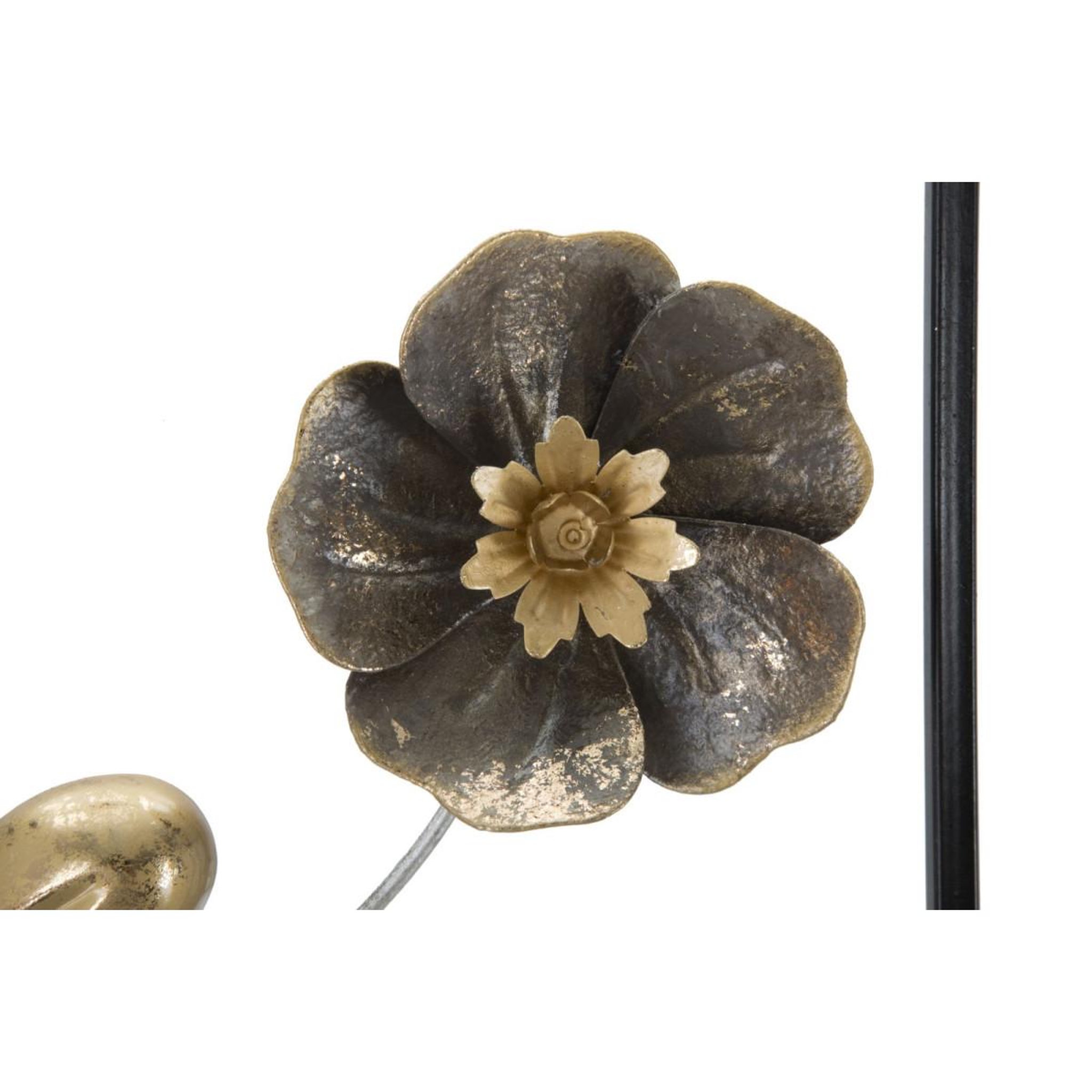 Voir la diapositive 6 : Paris Prix Décoration murale encadrée en métal  fleurs  50cm multicolore
