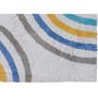 Voir la diapositive 3 : GUY LEVASSEUR Tapis enfant déco arc-en-ciel en coton 50x80cm