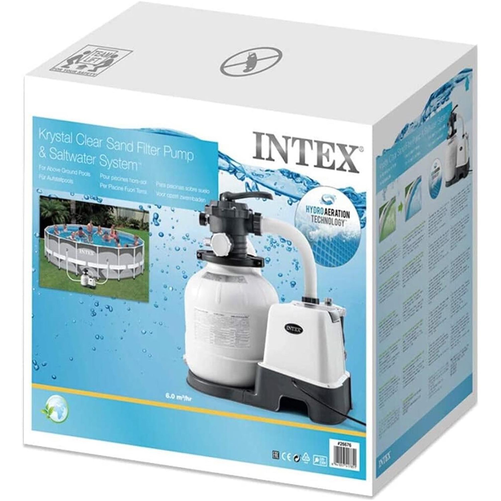 Voir la diapositive 1 : INTEX Combo filtre à sable 6m³/h + sterilisateur au sel qx2100