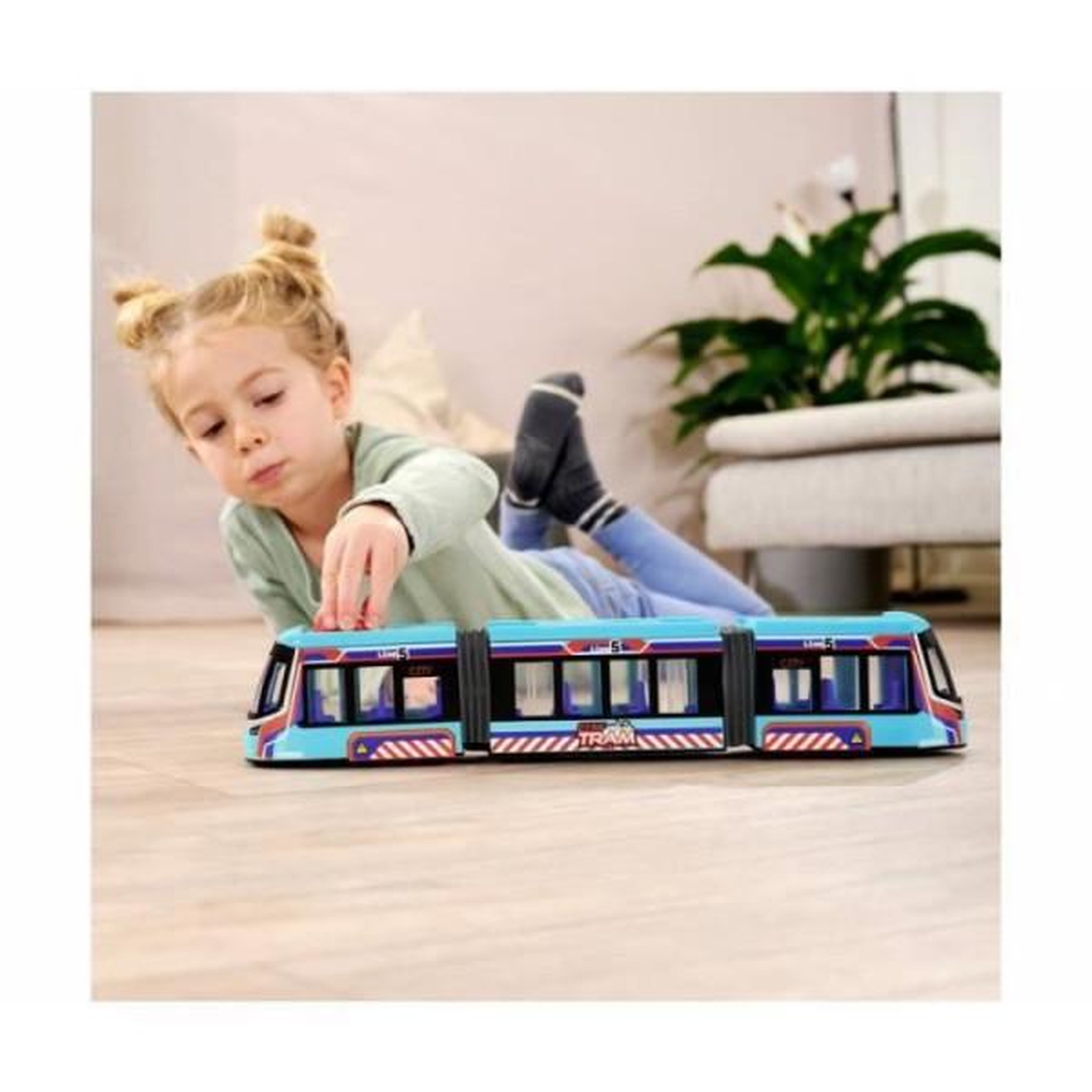 Voir la diapositive 3 : SIMBA.DICKIE.GROUP Dickie - tram siemens avenio - 42 cm - roues directionnelles - portes ouvrantes