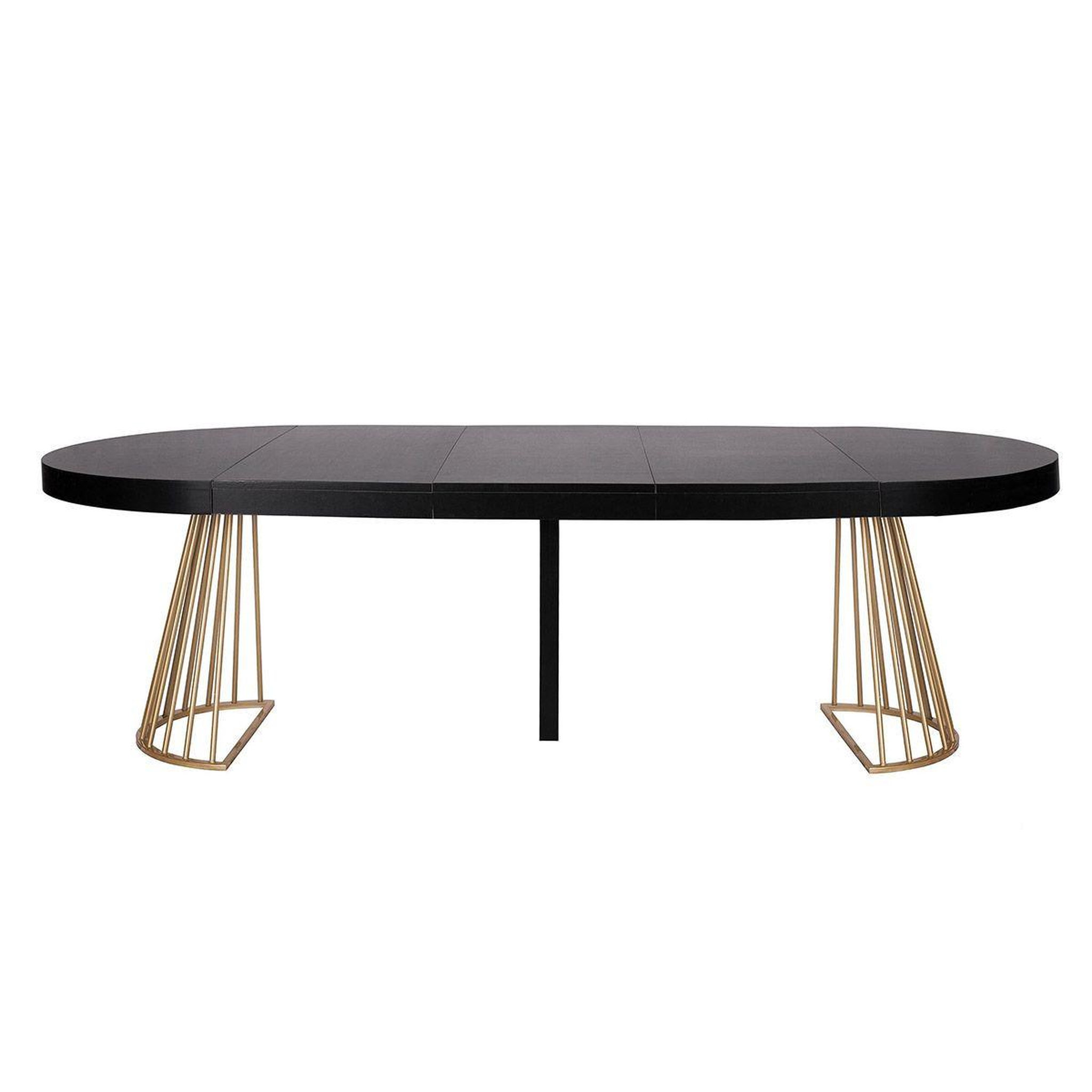 Voir la diapositive 2 : Paris Prix Table de repas extensible  resoa  110-260cm noir