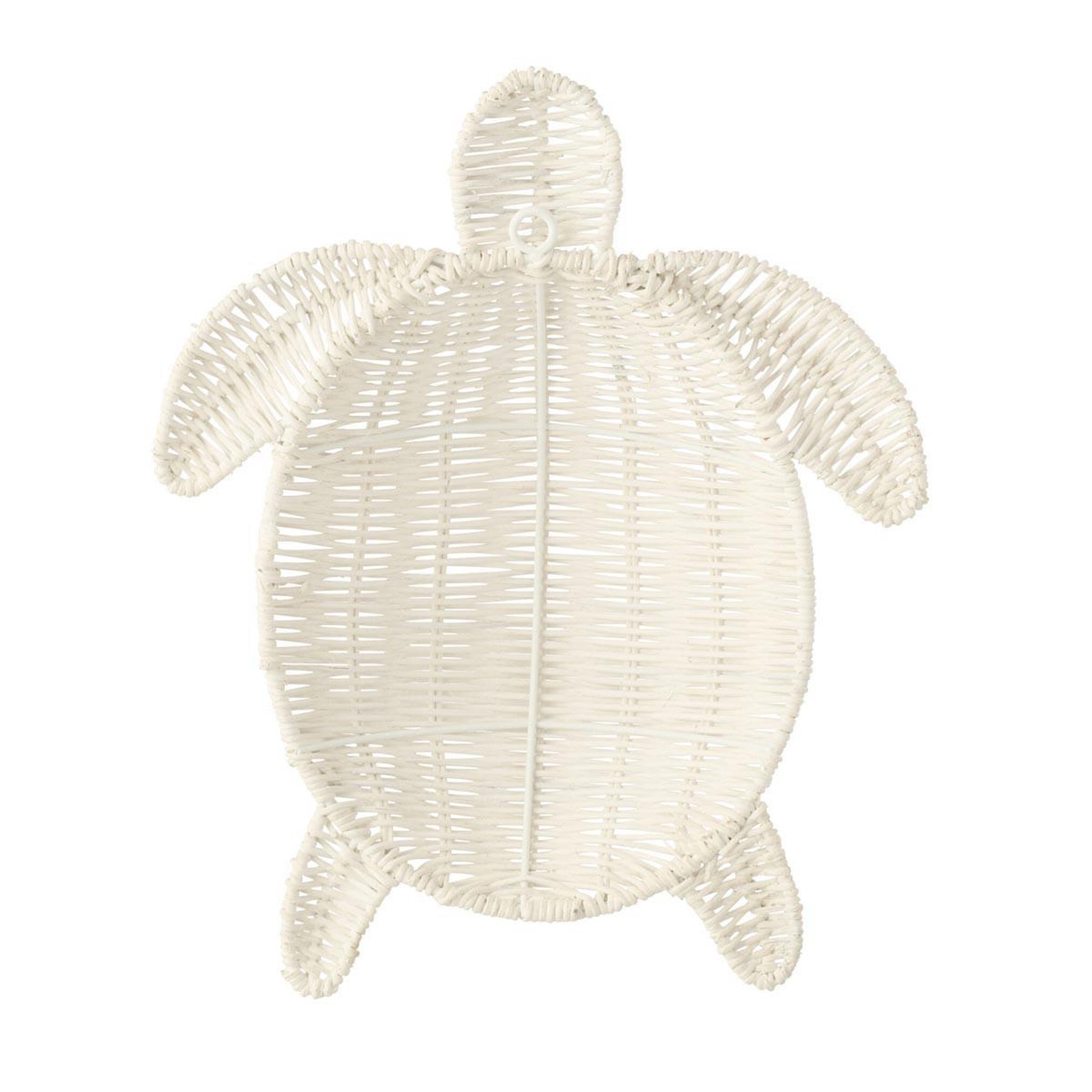 Voir la diapositive 2 : J-LINE Déco murale tortue  porfirio  31cm blanc cassé