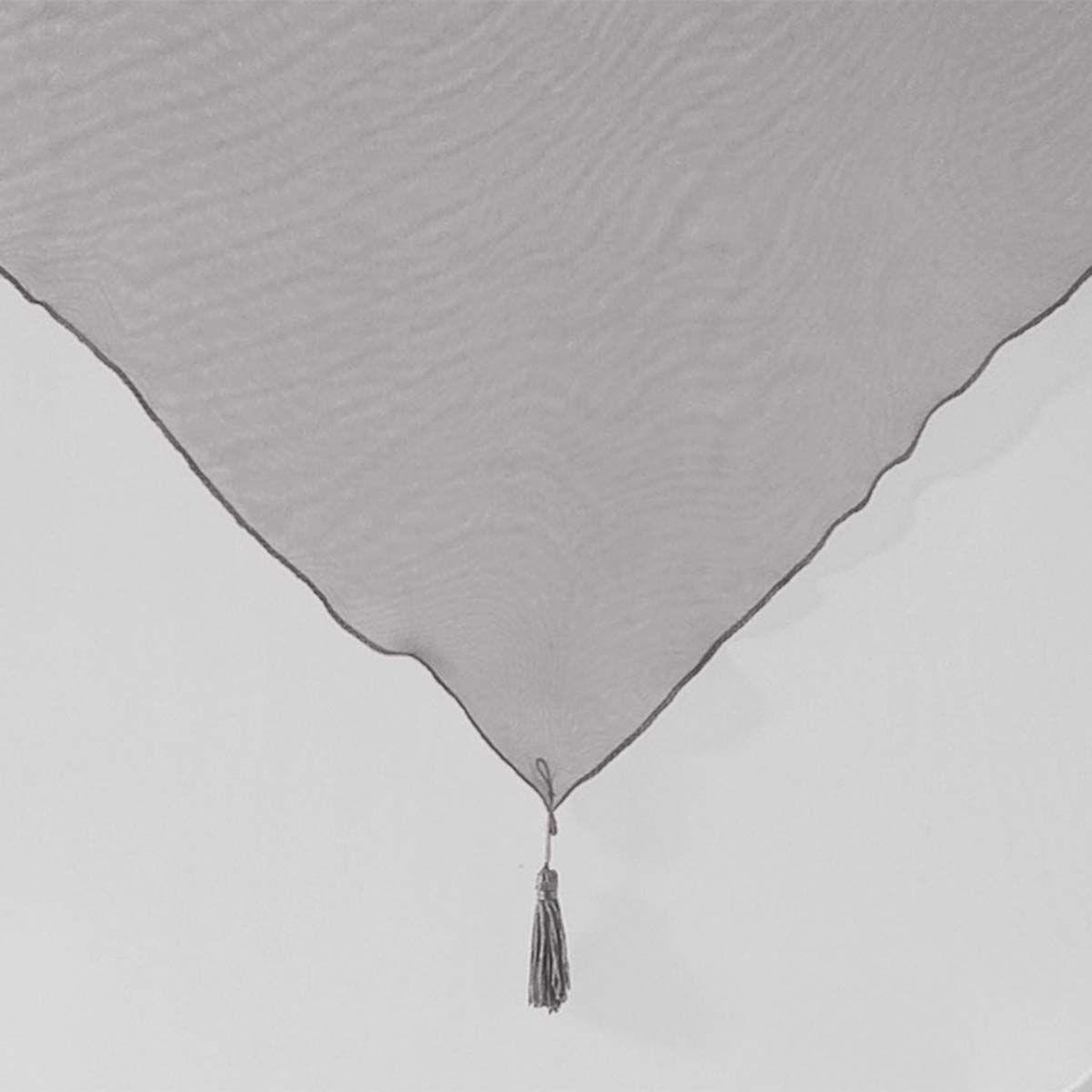 Voir la diapositive 2 : Douceur d'Intérieur Paire de voilages  duo  60x120cm blanc & gris