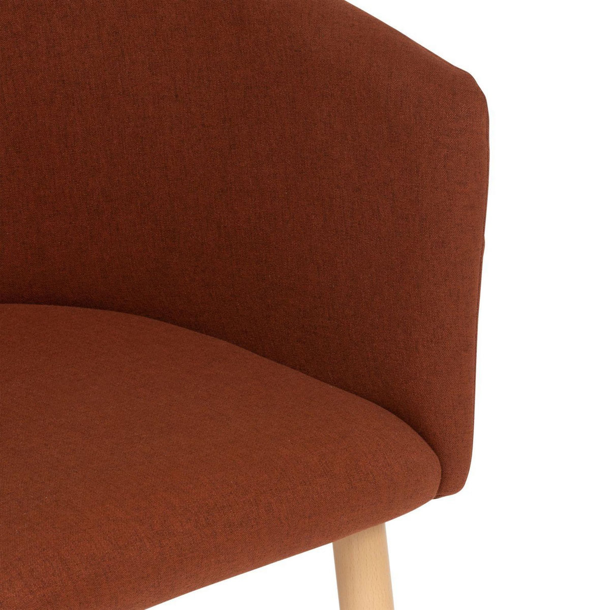 TOILINUX Lot de 2 fauteuils à diner en velours MARLO