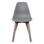 Voir la diapositive 4 : Paris Prix Lot de 2 Chaises Scandinave  Coquil  84cm Gris