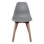Voir la diapositive 4 : Paris Prix Lot de 2 Chaises Scandinave  Coquil  84cm Gris