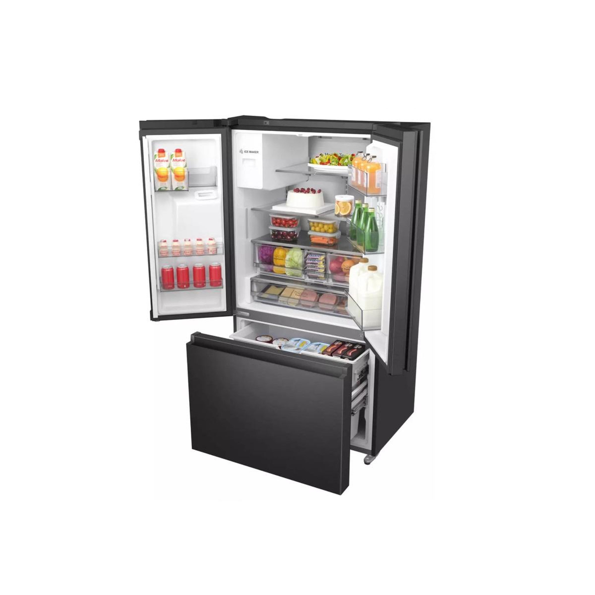 Voir la diapositive 5 : Hisense Réfrigérateur américain 91.4cm 612l ventilé - rf793n4safe