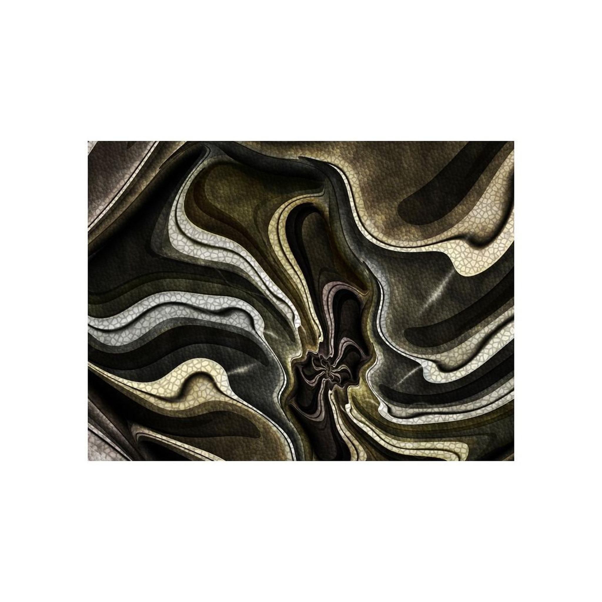 Voir la diapositive 2 : Paris Prix Papier Peint  Green & Brown Textured Fractal