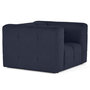 Voir la diapositive 4 : LISA DESIGN Suzano - fauteuil en tissu texturé