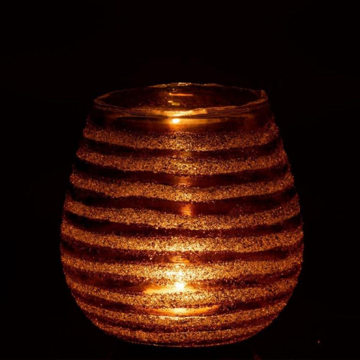 Paris Prix Photophore Design  Safari Lignes  18cm Marron