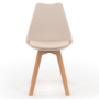 Voir la diapositive 3 : ID MARKET Lot de 8 chaises scandinaves SARA mix color gris foncé x2, terracotta x3, beige x3