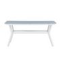 Voir la diapositive 4 : Paris Prix Table de Jardin  Virya  160cm Blanc & Gris