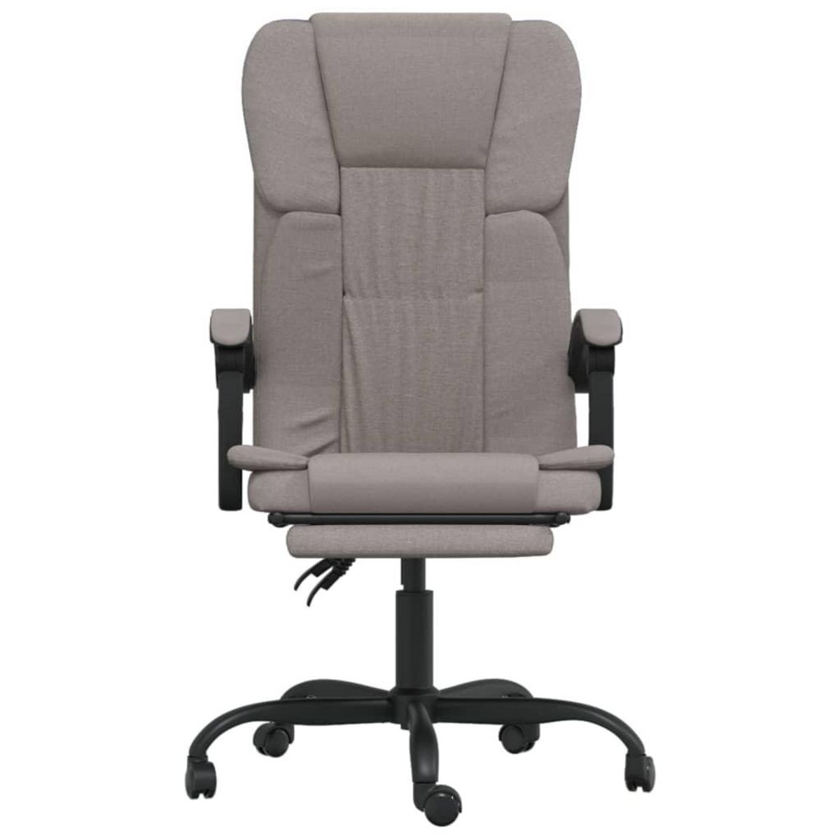 VIDAXL Fauteuil inclinable de bureau Taupe Tissu