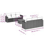Voir la diapositive 6 : VIDAXL Salon de jardin avec coussins 7pcs melange beige resine tressee