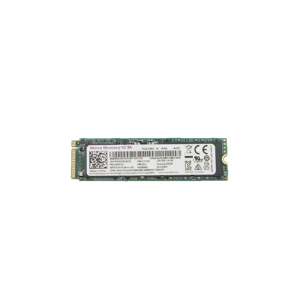 Lenovo Unité SSD Lenovo 256 Go PCIe 3x4
