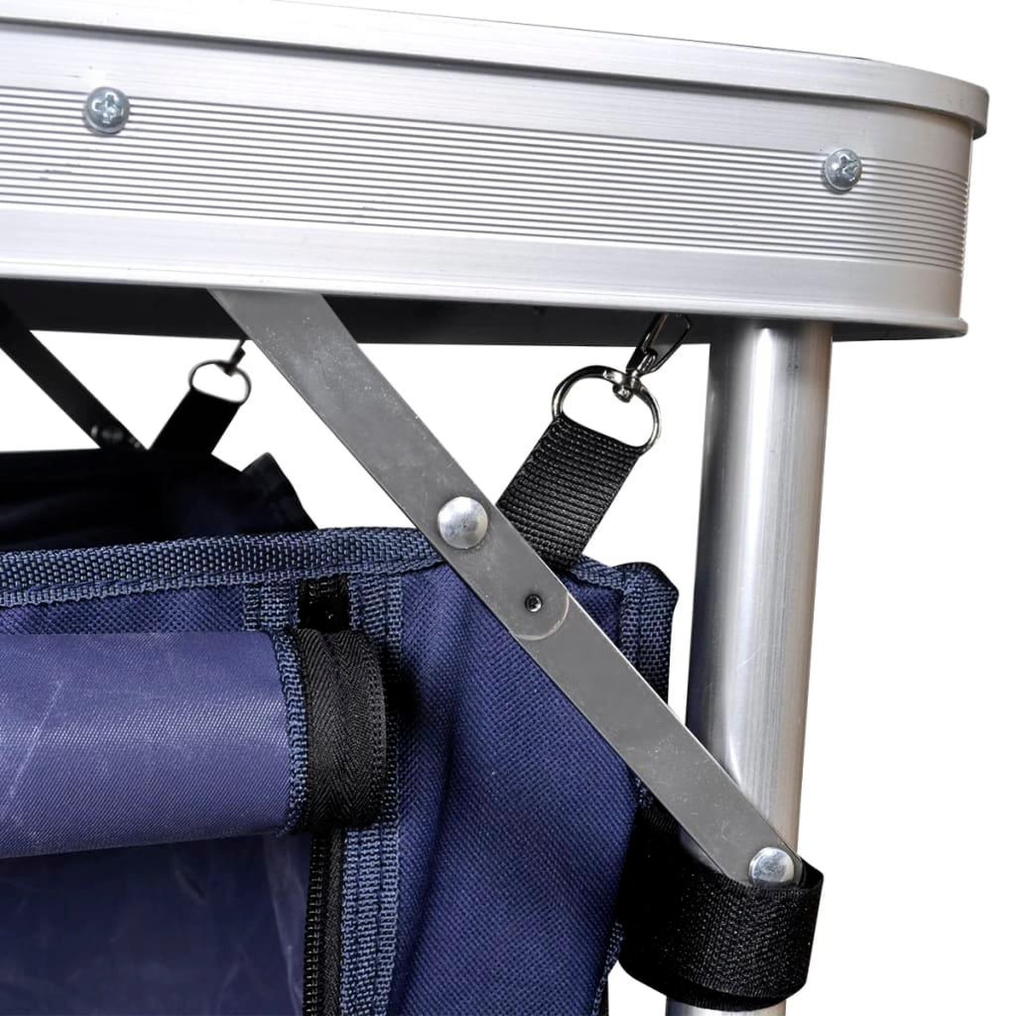 Voir la diapositive 3 : VIDAXL Placard de camping pliant avec cadre en aluminium