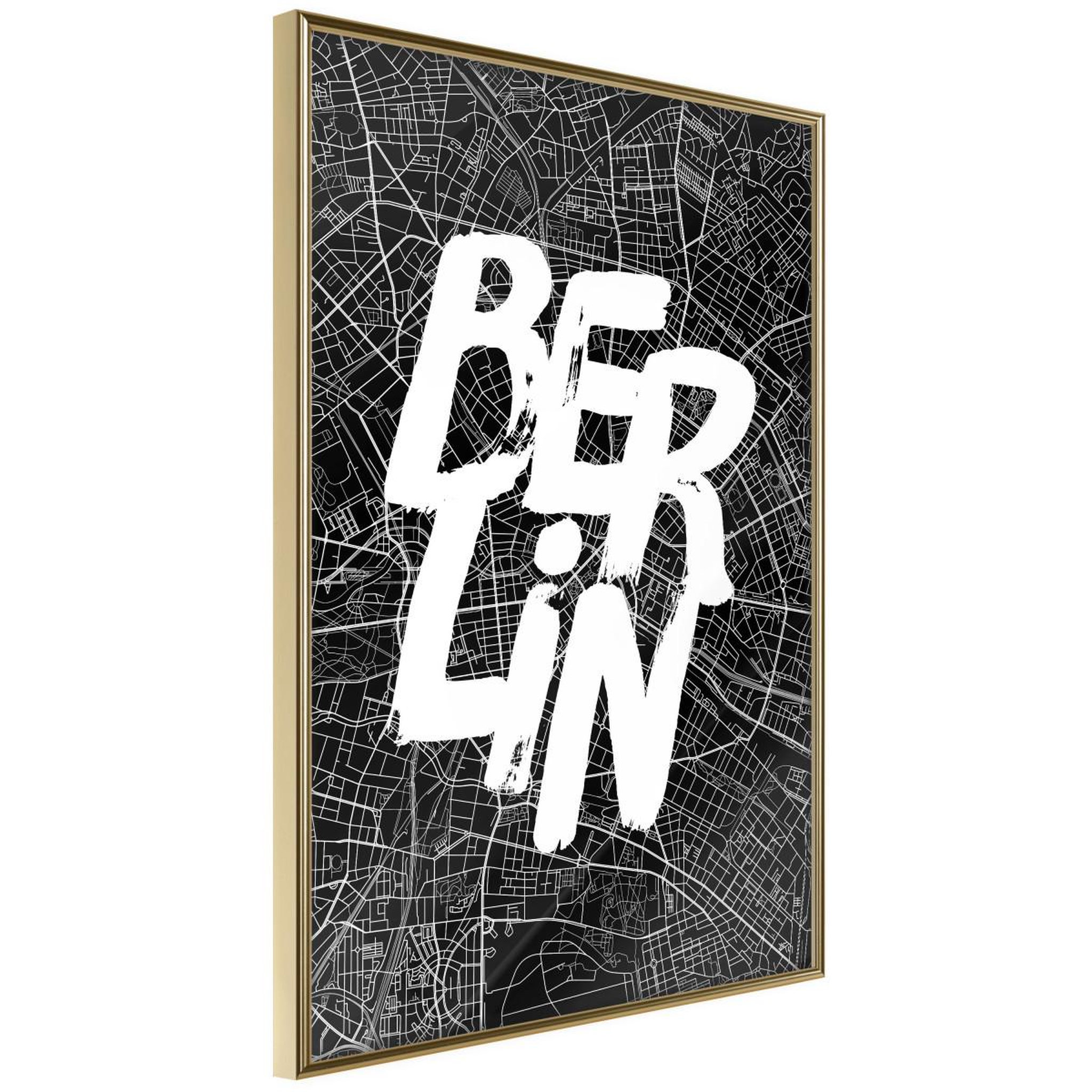 Voir la diapositive 1 : Paris Prix Affiche Murale Encadrée  Negative Berlin