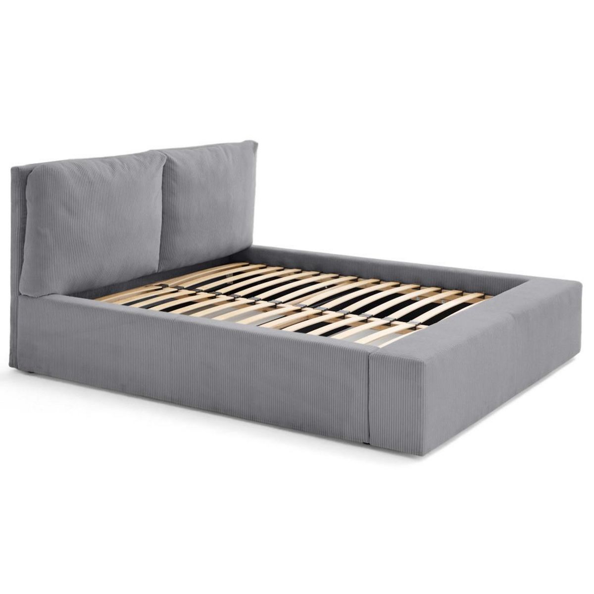 LISA DESIGN Pivoine - lit coffre - 180x200 - en velours côtelé - sommier inclus