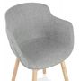 Voir la diapositive 6 : Paris Prix Chaise Design en Tissu  Angie  80cm Gris Clair