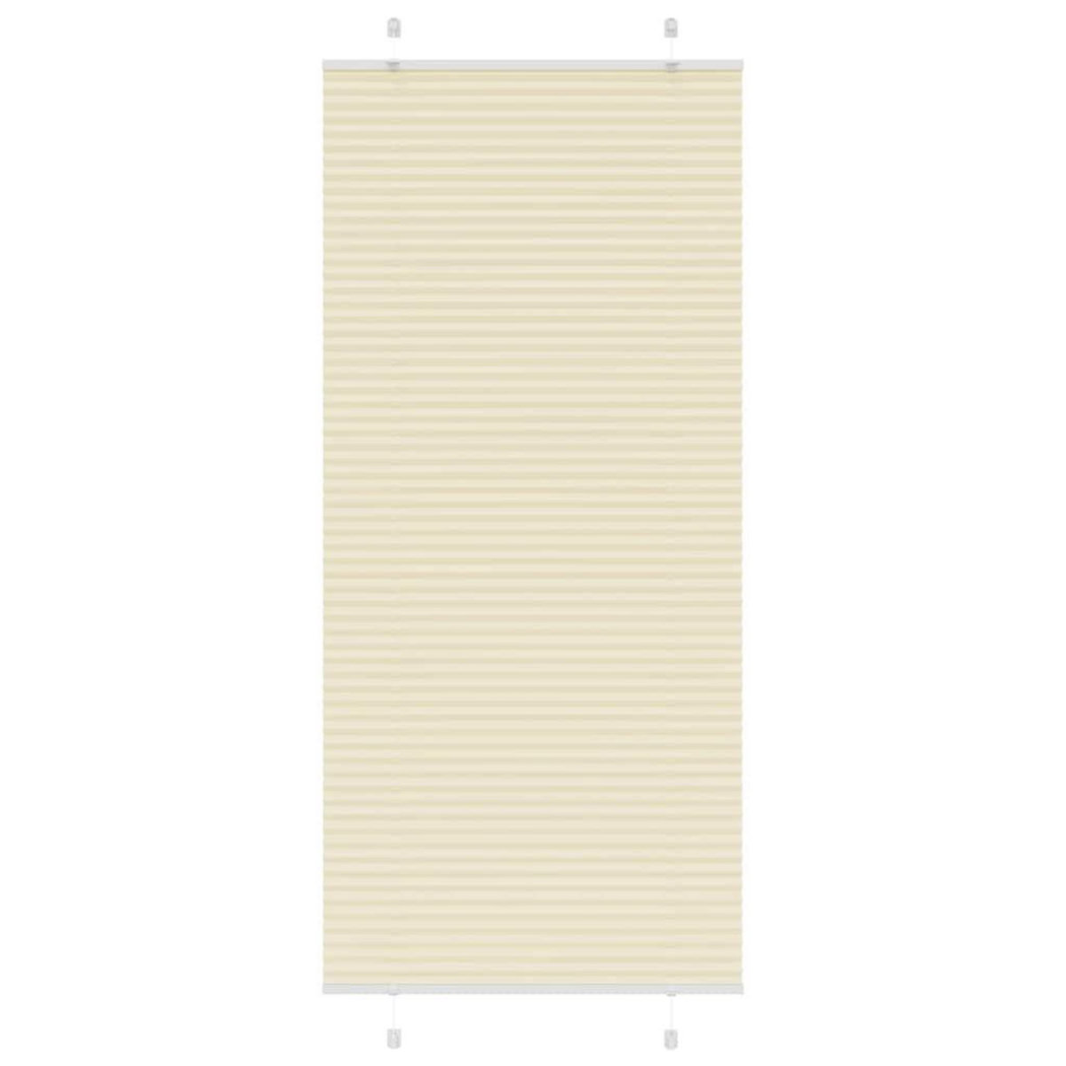 VIDAXL Store plisse creme 100x200cm largeur du tissu 99,4 cm polyester