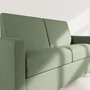 Voir la diapositive 5 : BEST MOBILIER Julia - canapé 3 places convertible express couchage quotidien 140 cm matelas 18 cm en tissu