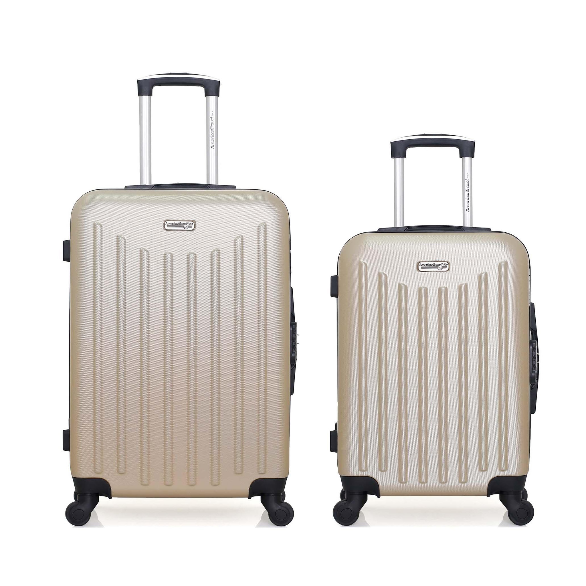 AMERICAN TRAVEL American travel - lot de 2 - valise weekend et valise cabine brooklyn
