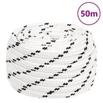 VIDAXL Corde de travail Blanc 18 mm 50 m Polyester