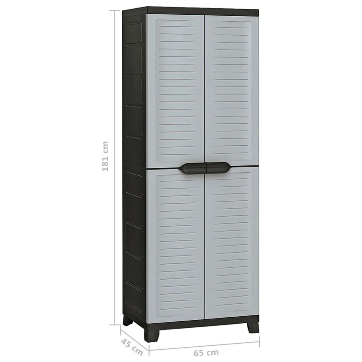 VIDAXL Armoire en plastique 65x45x181 cm