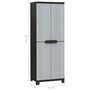 Voir la diapositive 6 : VIDAXL Armoire en plastique 65x45x181 cm